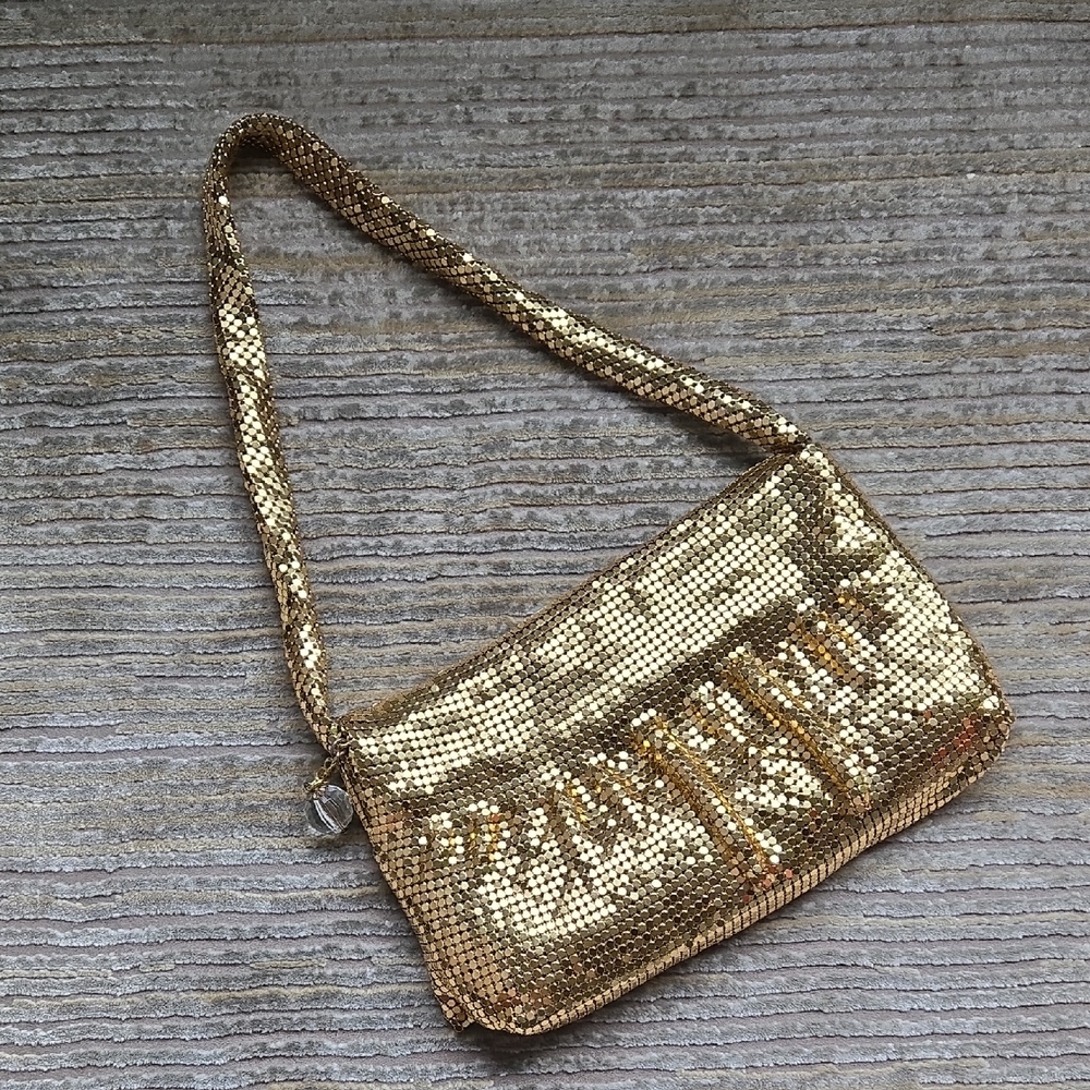 Gold Sequin Shoulder Bag